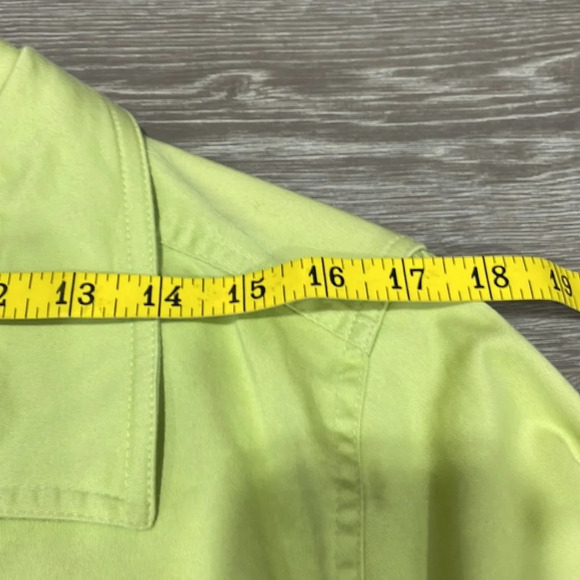 CJ Banks Stretch Scalloped Edge Green Jacket X (14W) - Picture 11 of 16